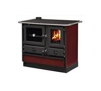 Cuisinière à bois Magnum Thermo MBS en fonte bouilleur sortie côté gauche - Bordeaux