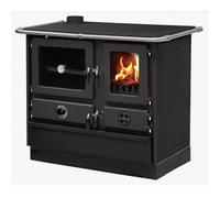 Cuisinière à bois Magnum Thermo MBS en fonte | bouilleur sortie côté gauche - Noir