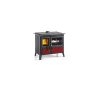 Cuisinière à bois - Milly 16 bordeaux - Fonte émaillée - Corps de chauffe Nordiker - Postcombustion