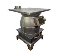 Cuisiniere A Bois Pour Intérieur Extérieur Plusieurs Combustibles Peuvent Être Utilisés,Poêle À Bois En Fonte Multifonction Pour Chauffer Et Cuisiner