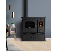 Cuisinière à bois Prometey Perfect Eco- 7 kW - EcoDesign 2022 - Noir