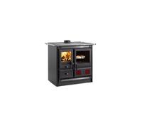 Cuisinière à bois - Rosa L16 Steel - acier émaillé - four 55 L - postcombustion & double vitrage