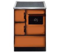 Cuisinière à bois Wamsler K 118 | 6 kW assiette en céramique, à gauche, châtaigne