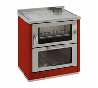 Cuisinière à bois Wamsler K 80 | 7,5 kW rouge