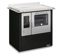 Cuisinière à bois Wamsler M 80 | 6 kW à droite, Noir