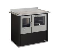 Cuisinière à bois Wamsler M 90 | 6 kW à droite, Noir