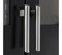 Cuisinière à bois Wamsler W3-50 | 6 kW assiette en céramique, 850 mm, Émaillé noir, porte du four émaillée noire, FASHION