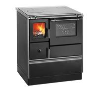 Cuisinière à bois Westminster poêle à combustible solide 70 Style 7,6 kW Gauche côté, arrière et haut, Blanc