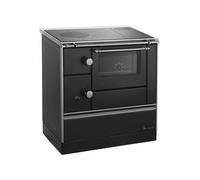 Cuisinière à bois Westminster poêle à combustible solide K 176 A/90 | 5 kW Gauche côté, arrière et haut, Noir