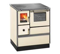 Cuisinière à bois Westminster poêle à combustible solide K 176 F/A 70 | 7,6 kW Droite côté, arrière et haut, Elfenbein