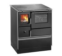 Cuisinière à bois Westminster poêle à combustible solide K 76 F 70 | 7,6 kW Droite côté, arrière et haut, Noir