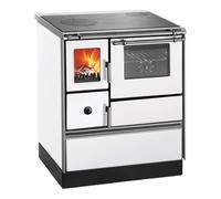 Cuisinière à bois Westminster poêle à combustible solide K 76 F 70 | 7,6 kW Gauche côté, arrière et haut, Blanc