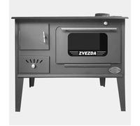 Cuisinière à bois - ZVEZDA - Narodna CHP - 6.1 kW - Plaque en fonte - Efficacité A