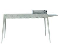 Cuisinière à charbon arrosticini en acier inoxydable avec brasero Miami Grill 80