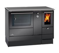 Cuisinière à eau Lohberger AC 105 anthracite-métallique - raccordement à l'arrière côté gauche