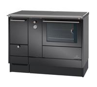 Cuisinière à eau Lohberger AC 105 anthracite-métallique - raccordement en haut à droite