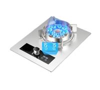 Cuisinière À Gaz 1 Brûleur 5,2 KW, Brûleur Unique, Minuterie De 99 Minutes, Support De Casserole En Fonte, Convient For Caravane, Poêle Autoportante, Camping En Plein Air(NG)