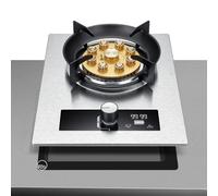 Cuisinière À Gaz 1 Brûleur 5,2 KW, Brûleur Unique, Minuterie De 99 Minutes, Support De Casserole En Fonte, Adapté For Caravane, Poêle Autoportant, Camping En Plein Air(NG)