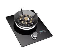 Cuisinière À Gaz 1 Brûleur - 5.2kW High Power Gas Stove, Stainless Steel Glass Top, With Timer And Flameout Protection, For Home Kitchen Camping Caravan Catering(NG)
