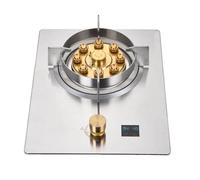 Cuisinière À Gaz 1 Brûleur, 7,2 KW, 9 Cavités, 180 Minutes De Temps De Cuisson Élevé, Panneau En Acier Inoxydable, Support De Casserole En Fonte Avec Protection Anti-extinction(NG)