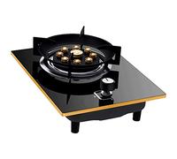 Cuisinière À Gaz 1 Brûleur, 9 Supports De Casseroles En Fonte À Haute Flamme, Poêles Indépendants, Allumage Automatique En Acier Inoxydable, Protection Contre Les Tourbillons D'énergie (Size : NG)