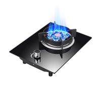 Cuisinière À Gaz 1 Brûleur, Cuisinière À Gaz En Verre Trempé À Haute Flamme 4,2 KW, Cuisinière À Conversion Gaz Naturel/gaz Liquéfié, De Bureau Ou Intégrée, Avec Protection Contre L'extinction(NG)