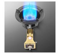 Cuisinière À Gaz 1 Brûleur, Cuisinière À Gaz Liquéfié De Table 25 KW, Support De Casserole En Fonte Noire Avec Bouton, Avec Dispositif De Protection Automatique Contre L'extinction Des Flammes(32cm)