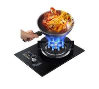 Cuisinière À Gaz 1 Brûleur, Cuisinière De Cuisine De 5,2 KW, Brûleurs GPL/GN, Minuterie Indépendante Des Deux Côtés, Avec Protection Anti-extinction(LPG)
