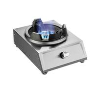 Cuisinière À Gaz 1 Brûleur, Cuisinière Simple À Feu Féroce En Acier Inoxydable 40KW, Cuisinière À Gaz Liquéfiée De Bureau Domestique, Réglable À Plusieurs Vitesses, For À Domicile(Style)