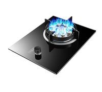 Cuisinière À Gaz 1 Brûleur, Feu Élevé À 9 Cavités De 7,0 Kw, Support De Pot En Fonte En Verre Trempé, Avec Protection Contre L'extinction, For La Cuisine Domestique(LPG)