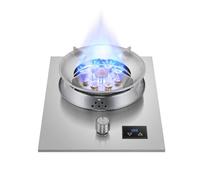 Cuisinière À Gaz 1 Brûleur, Feu Élevé À Neuf Chambres 5,2 KW Avec Minuterie, Cuisinière De Conversion Gaz Naturel/gaz Liquéfié En Acier Inoxydable, Avec Protection Contre L'extinction(LPG)