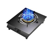 Cuisinière À Gaz 1 Brûleur, Flamme Élevée À Quatre Anneaux De 4,0 KW, Cuisinière À Gaz En Verre Trempé Noir, Cuisinière À Conversion De Gaz Naturel/gaz Liquéfié, Avec Extinction Automatique(LPG)