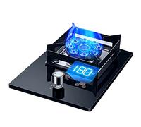 Cuisinière À Gaz 1 Brûleur, Flamme Élevée Temporisée À 9 Cavités De 5,2 KW, Support De Casserole En Fonte En Verre Trempé Noir, Adapté À La Cuisine Domestique, Cuisinière Autoportante De Camping En Pl