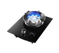 Cuisinière À Gaz 1 Brûleur, Poêle À Frire À 9 Chambres Et Anneau De Feu De 4,8 KW,Avec Protection Anti-extinction Et Minuterie, Conversion Gaz GN/GPL(LPG)