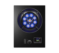 Cuisinière À Gaz, 1 Cuisinière À Gaz, Wok À 9 Chambres De 5,2 KW Avec Fonction De Minuterie, Cuisinière À Gaz De Conversion NG/LPG, Verre Trempé Noir, Cuisinière Autoportante For Le Camping (Size : L