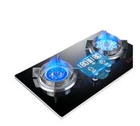 Cuisinière À Gaz 2 Brûleurs, Brûleur Wok À Feu Élevé De 4,8 KW/7,2 KW, Avec Protection Contre L'extinction, Minuterie De 180 Minutes, Kit GPL/gaz Naturel (Size : NG)