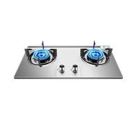 Cuisinière À Gaz 2 Brûleurs, Cuisinière Comptoir À Feu 5,2 Kw,double Usage NG/gpl,avec Protection Contre Les Flammes,for La Restauration Camping À Domicile(LPG)