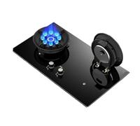 Cuisinière À Gaz 2 Brûleurs, Cuisinière En Verre Trempé Noir 5,2 KW, Cuisinière À Gaz Rabattable, Cuisinière De Conversion Gaz Naturel/gaz Liquéfié, Avec Protection Contre L'extinction(LPG)