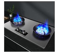 Cuisinière À Gaz 2 Brûleurs, Flamme Élevée 5,2 KW, Minuterie, Cuisinière À Gaz En Verre Trempé, Support De Casserole En Fonte, Kit Gpl/gaz Naturel (Size : LPG)