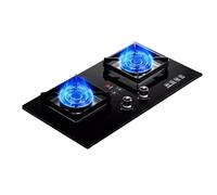 Cuisinière À Gaz 2 Brûleurs, Minuterie À Feu Élevé À Neuf Cavités De 5,2 KW, Cuisinière De Comptoir De Cuisine, Support À Casseroles En Fonte En Verre Trempé, Avec Protection Contre Les Flammes(LPG)