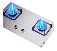 Cuisinière À Gaz 2 Brûleurs, Plaque De Cuisson À Allumage Automatique En Acier Inoxydable, Support De Casserole En Fonte, Cuisinière À Gaz De Table Et Encastrée(LPG)