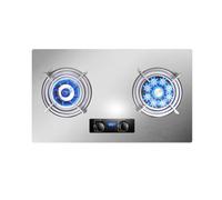 Cuisinière À Gaz 2 Brûleurs, Support À Casseroles En Cuivre Moulé En Acier Inoxydable De 5,2 KW, Cuisinière À Gaz Intégrée À Double Usage, Convertible GN/GPL, Avec Protection Contre L'extinction(LPG)