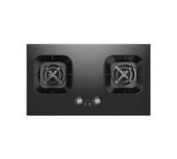 Cuisinière À Gaz 2 Brûleurs, Support De Pot En Cuivre Moulé En Verre Trempé Noir 5,2 KW, Cuisinière De Conversion GPL/NG Avec Protection Contre L'extinction Et Minuterie, For Camping-car À Domicile(NG