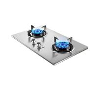 Cuisinière À Gaz 2 Feux, 5,2 KW, Plaque De Cuisson À Anneau De Feu, Grille En Fonte Et Verre Trempé, Avec Protection Anti-extinction, Kit De Source De Gaz GN/GPL(NG)