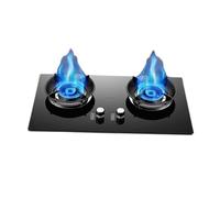 Cuisinière À Gaz 2 Feux, 5 KW, Plaque De Cuisson En Verre Trempé, Kit De Source De Gaz GN/GPL, Avec Protection Anti-extinction, For Cuisine Extérieure(NG)