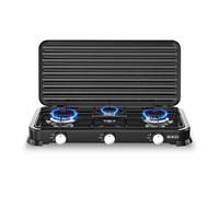Cuisinière à gaz 3 feux 2X103 mm + 1X68,6 mm Noir