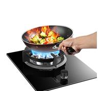 Cuisinière À Gaz 33 Cm, Grande Flamme 7,0 KW À 9 Cavités, Panneau En Verre En Acier Inoxydable, Cuisinière Autoportante For Camping En Extérieur, Avec Protection Contre Les Flammes (Size : NG)