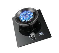 Cuisinière À Gaz, 5,2 KW, 9 Cavités, À Récupération D'énergie, Plan De Travail De Cuisine, Table De Cuisson En Verre Trempé Avec Protection Anti-extinction(NG)