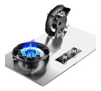 Cuisinière À Gaz 5,2 KW, Double Mijoteuse Avec Minuterie 99 Min, Compatible Avec Les Plaques De Cuisson À Poser Et À Encastrer, Réglage De La Flamme, Facile À Nettoyer(LPG)