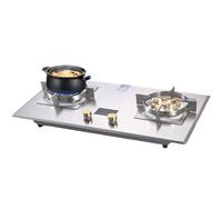 Cuisinière À Gaz 7,2/5,2 KW - 2 Feux En Acier Inoxydable, Réglage Du Feu, Pour La Maison, La Cuisine, Le Jardin, La Restauration, Le Camping(NG)